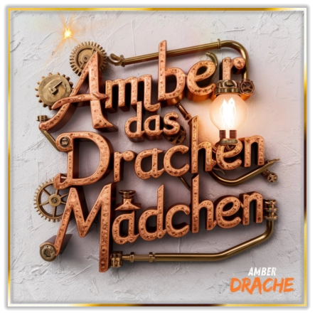 Amber Schild mit Zahnrad