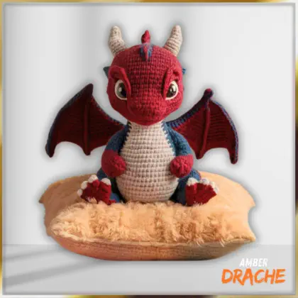 Amber das Drachenmädchen als Häkel Puppe